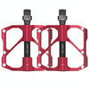 1 Pair PROMEND Mountain Bike Road Bike Bicycle Aluminum Pedals(PD-M86 Red)