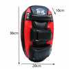 QUANSHENG TQB-04 Professional Taekwondo Foot Target Boxing Sanda PU Thickening Training Target(SZ Red)