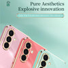 For Samsung Galaxy A36 5G XINLI Straight Edge 6D Electroplate TPU Phone Case(Pink)