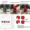 4 PCS / Set Sunnylife AT-MD475 Dust-proof Waterproof Aluminum Alloy Motor Cover For DJI Avata(Red)