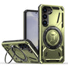 For Samsung Galaxy S25 5G Armor II Series MagSafe Magnetic Holder Phone Case(Army Green)