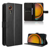 For Samsung Galaxy Xcover 7 Diamond Texture Leather Phone Case(Black)