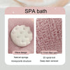 Sunflower Suction Cup Shower Ball Scrubbing Back Bathing Towel(Pink)