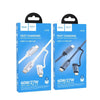 hoco U134 Type-C / USB-C to Type-C / USB-C + 8 Pin 2 in 1 Braided Fast Charging Data Cable, Length:1.2m(Dark Blue)