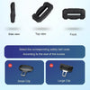 Large Car Seatbelt Buckle Protective Cover Anti Scratch Silicone Protector For Safety Belt Plugs(Black)