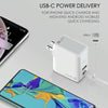 LDNIO A4403C 30W PD + Auto-id Foldable Fast Travel Charger with 1m 8 Pin Cable, EU Plug