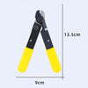 Fiber Optic Single Jaw Miller Pliers Cable Coating Stripper(Yellow)