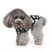 Dog Print Pet Beach Shirt, Black, Size L (5.5-6.5kg)