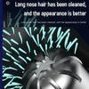 Electric Digital Display Nose Hair Trimmer Rechargeable 3 Gear Adjustable Portable Shaver(Silver)