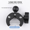 Extended Version 360 Rotation Adjustable Action Camera Bike Motorcycle Handlebar Holder (Black)