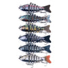 HENGJIA 10cm 24g Bionic Multi-Section Fish Bait Plastic Electroplating Fake Bait(1)