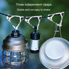 Outdoor Stainless Steel Hanging Buckle Multi-functional Portable Triangle Hook Multi-Hook Carabiner(White)