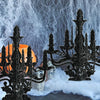 6pcs /Set Halloween Decoration 3D Candlestick Ornament Haunted House Table Arrangement Ghost Festival Supplies