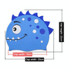 Children Cartoon Dinosaur Comfortable Silicone Swimming Cap(Green1)