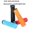 1 Pair WEST BIKING YP0804061 Bicycle Anti-Slip Shock Absorber Grip Mountain Bike Rubber Handlebar Cover(Yellow)
