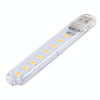 3W 8 LEDs 5730 SMD USB LED Book Light Portable Night Lamp, DC 5V (Warm White)