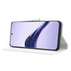 For Realme 13+ 5G Global Diamond Texture Leather Phone Case(White)
