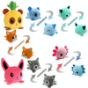2 PCS Cute Plush Flip Toy Double-Sided Doll(Orange Autumn Dog)
