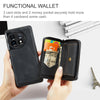 For OnePuls 11 JEEHOOD Magnetic Zipper Horizontal Flip Phone Leather Case(Black)