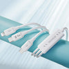 ROMOSS CB251N 66W 8 Pin + USB-C/Type-C + Micro USB 3 In 1 Charging Data Cable (1.2m)