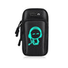 2 PCS Running Mobile Phone Arm Bag Sports Wrist Bag Universal For Mobile Phones Within 6 Inche, Colour: Black Doll