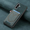 For Samsung Galaxy A36 5G Denim Texture Leather Skin Phone Case with Card Slot(Green)