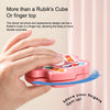 Double Sided Finger Magic Bean Cube Toy Children Intelligence Fingertip Spinning Top (Red)