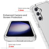 For Samsung Galaxy S23 FE 5G Shockproof Clear Gradient PC + TPU Phone Case(Blue)