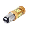2 PCS 1157/BAY15D 10W 1000 LM Car Turn Lights with 28 SMD-3030 LED Lamps, DC 12V(Gold Light)