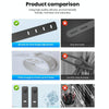 10pcs /Pack  125mm Silicone Cable Tie 4 Hole Wire Winder Fastener(Black)