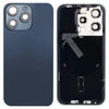 iPhone 15 Pro Glass Back Cover, Blue - Wireless Charging