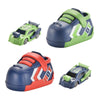 2 In 1 Children Toy Car Set One Button Press Ejection Inertia Car Toys(Red)
