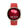 HK39 1.1 inch Smart Silicone Strap Watch Supports Bluetooth Call/Blood Oxygen Monitoring(Red)