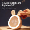 Creative Multifunctional Cartoon Time Rabbit Smart Alarm Clock(Pink)