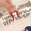 Clip-nose Reading Glasses Portable Reading Mirror No Mirror Leg Glasses, Degree: +150(Blue)