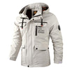 Men Casual Jacket Autumn And Winter Hooded Jacket, Size: XL(White)