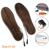 USB Electric Powered Heated Insoles Keep Feet Warm Pad with USB Cable & Power Adapter, Size: 41-42 yard(Brown)
