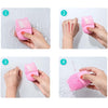 F35 Household Waterproof Electric Silicone Facial Cleanser Ultrasonic Massage Vibrating Facial Cleanser(Pink)