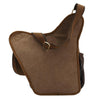 KAUKKO FH03 Retro Style Men Canvas Crossbody Bag Messenger Bag Outdoors Hiking Camping Bag, Size: 26 x 21 x 9 cm(Khaki)