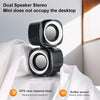 A1 Standard Version USB Wire-controlled Mini High Volume Wired Speaker, Cable Length: 1.1m(White)