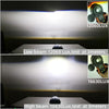 2pcs Sanvi 3 inch LED 6000K Dual-Light Lens Car Headlight, Right-Hand Drive