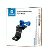 PULUZ Aluminum Alloy Motorcycle Fixed Holder Mount with Tripod Adapter & Screw for GoPro, Insta360, DJI and Other Action Cameras(Blue)