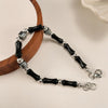 OPK GS1563 Simple Stainless Steel Ink Style Bamboo Patchwork Bracelet