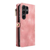 For Samsung Galaxy S24 Ultra 5G Fantasy Multifunctional Zipper Wallet Leather Phone Case(Pink)
