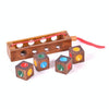 2 Sets Adult Wooden Educational Toy Cube Block Color Matching Chess
