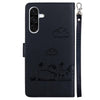 For Samsung Galaxy A26 5G Cute Cats RFID Leather Phone Case(Black)