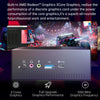 MN22 Barebone Mini PC, AMD Athlon Gold 3150U CPU, No RAM+Hard Disk, Support 3 Screens Output(Silver Grey)