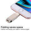 RQW-10G 2 in 1 USB 2.0 & 8 Pin 128GB Flash Drive, for iPhone & iPad & iPod & Most Android Smartphones & PC Computer