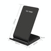 R2 10W Vertical Mobile Phone Wireless Charger Smart Fast Charge Charging Stand Desktop Stand(Black)