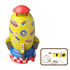Rotating Sprinkler Flying Children Water Toys, Color: Yellow Rocket + Joint